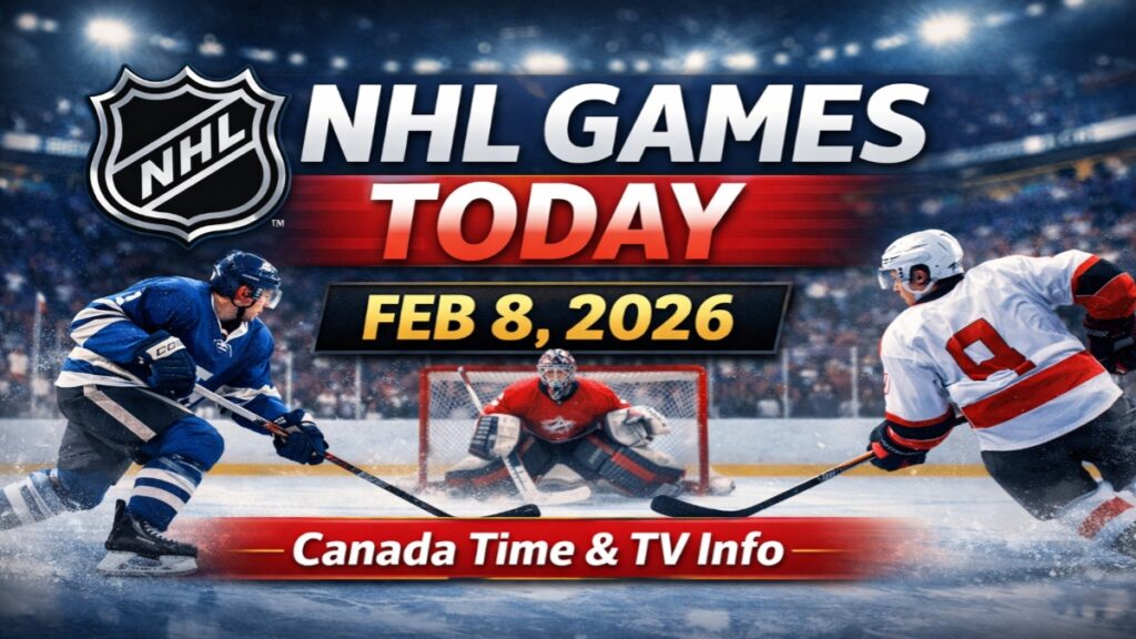 NHL game today 8 February 2026